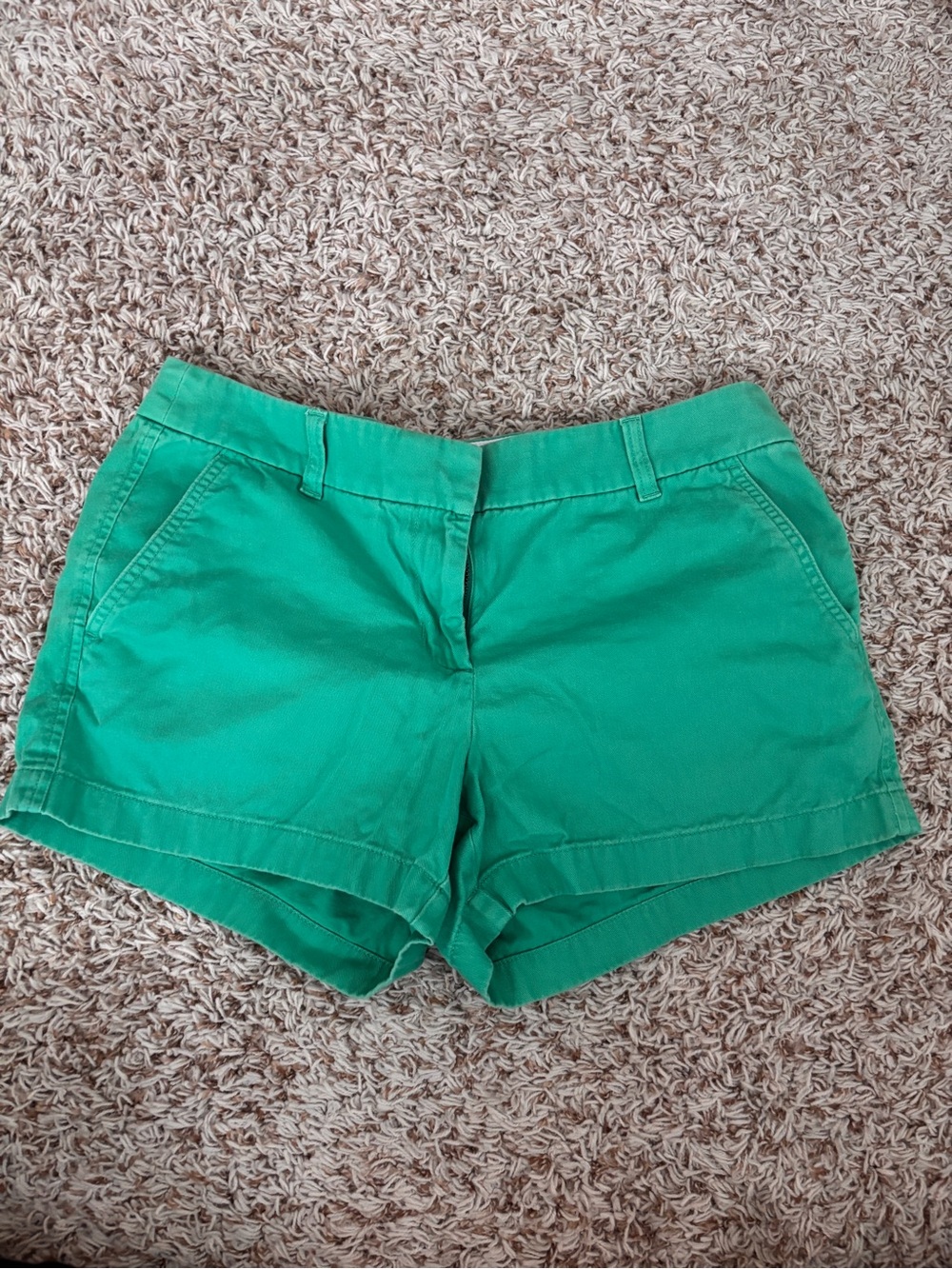 J. Crew Bright Green Cotton Chino Shorts